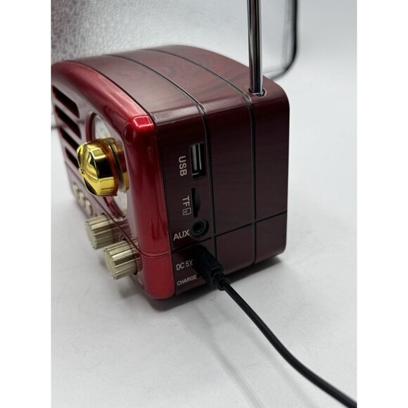 PRUNUS J-160 Small Retro Vintage Radio with Bluetooth, Portable Transistor Radio - Picture 7 of 14